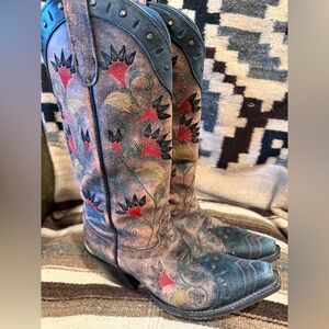 Tony Lama Embroidered Tall Vaquera Cowboy Boot